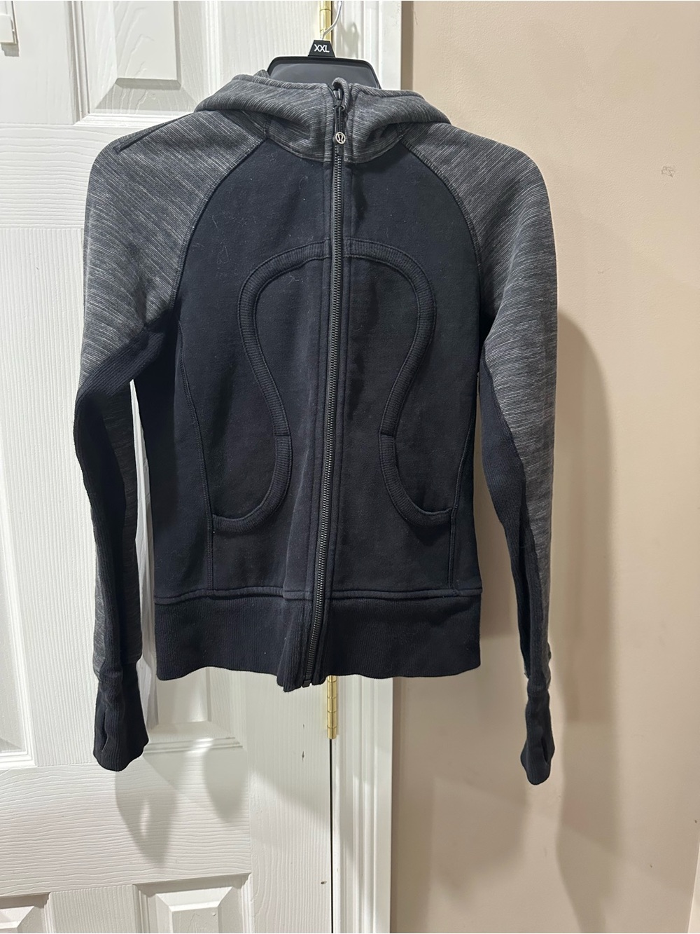 lululemon athletica Scuba Black Zip-Up Fleece Hoodie